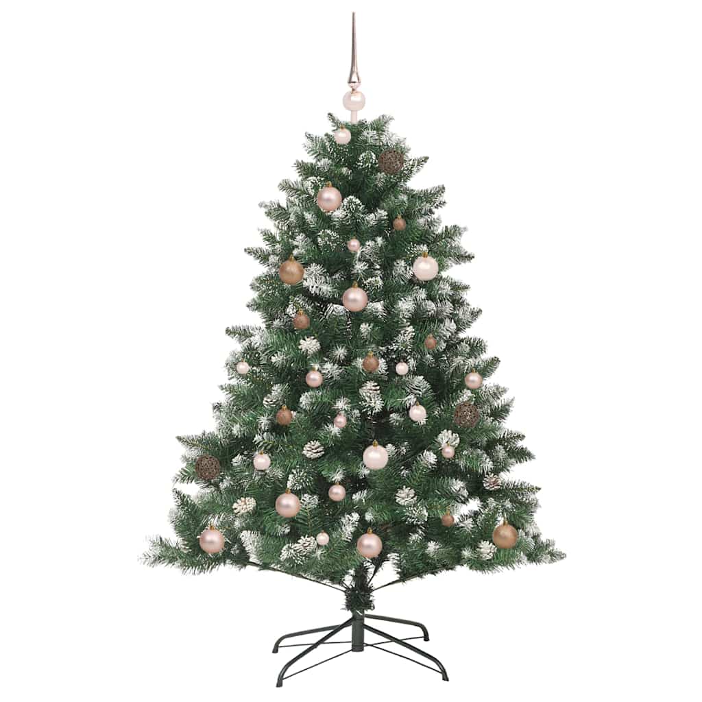 Künstlicher Weihnachtsbaum mit 150 LEDs mit Ständer Grün 150 cm