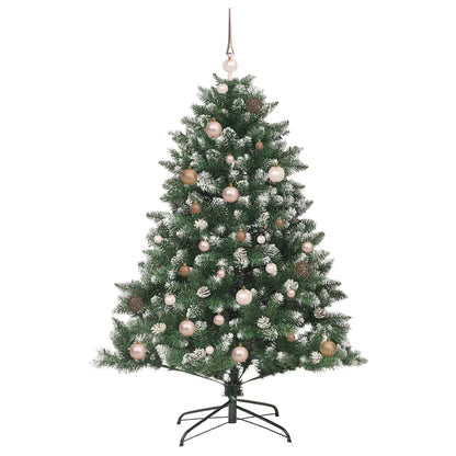 Künstlicher Weihnachtsbaum mit 150 LEDs mit Ständer Grün 150 cm