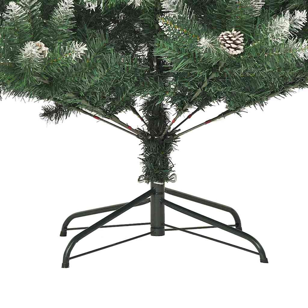 Künstlicher Weihnachtsbaum mit 150 LEDs mit Ständer Grün 150 cm