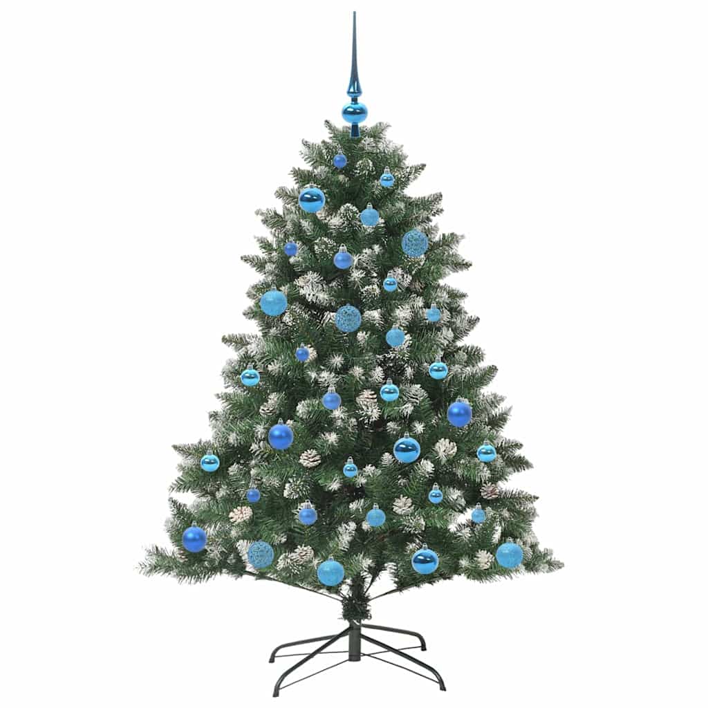 Künstlicher Weihnachtsbaum mit 150 LEDs mit Ständer Grün 150 cm