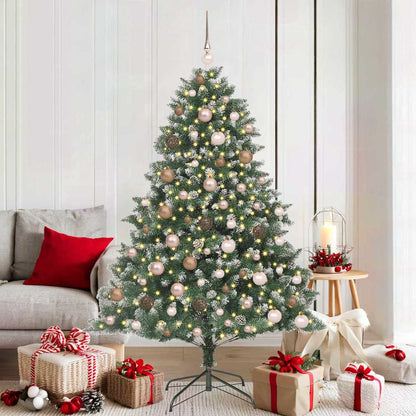 Künstlicher Weihnachtsbaum mit 300 LEDs mit Ständer Grün 180 cm