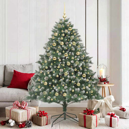 Künstlicher Weihnachtsbaum mit 300 LEDs mit Ständer Grün 180 cm