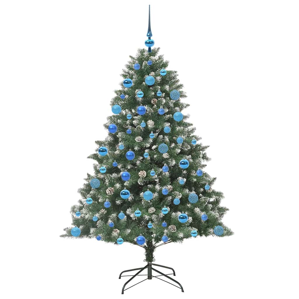 Künstlicher Weihnachtsbaum mit 300 LEDs mit Ständer Grün 180 cm