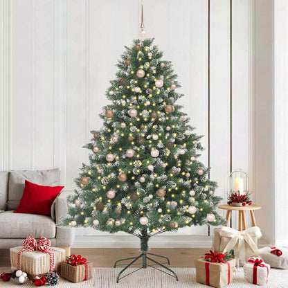 Künstlicher Weihnachtsbaum mit 300 LEDs mit Ständer Grün 210 cm