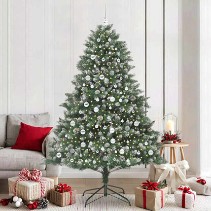 Künstlicher Weihnachtsbaum mit 300 LEDs mit Ständer Grün 210 cm