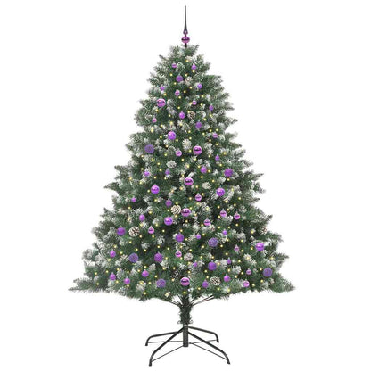 Künstlicher Weihnachtsbaum mit 300 LEDs mit Ständer Grün 210 cm