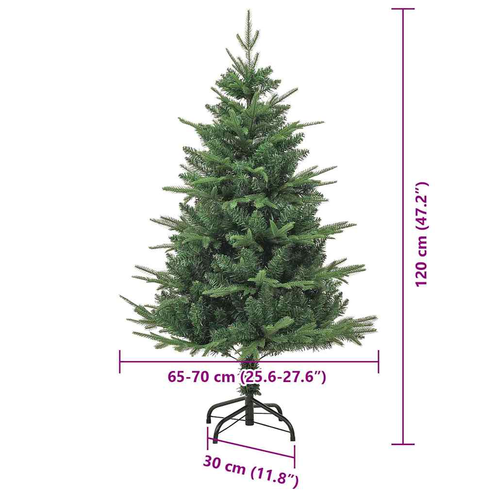 Künstlicher vorbeleuchteter Weihnachtsbaum mit Kugelset Grün