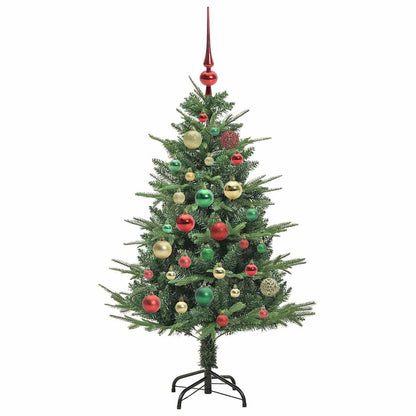 Künstlicher vorbeleuchteter Weihnachtsbaum mit Kugelset Grün