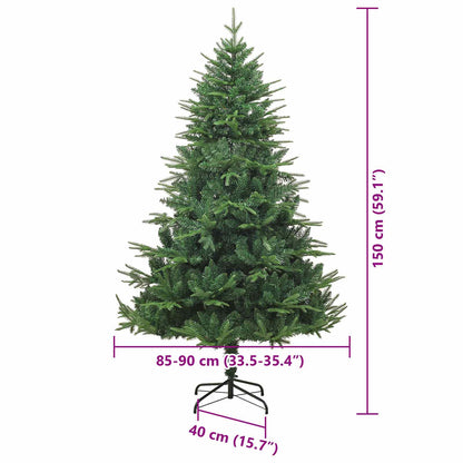 Künstlicher vorbeleuchteter Weihnachtsbaum mit Kugelset Grün