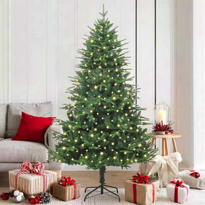Künstlicher vorbeleuchteter Weihnachtsbaum 300 LEDs Warmes Weiß