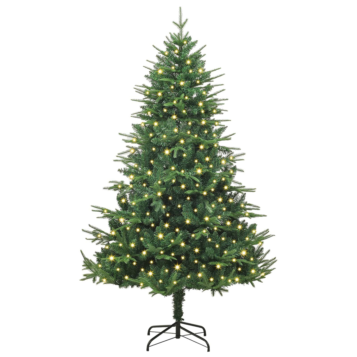 Künstlicher vorbeleuchteter Weihnachtsbaum 300 LEDs Warmes Weiß
