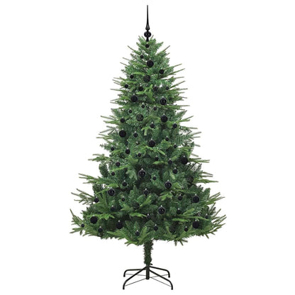Künstlicher vorbeleuchteter Weihnachtsbaum mit Kugelset Grün