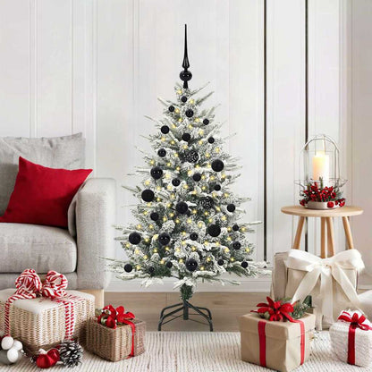 Künstlicher vorbeleuchteter Weihnachtsbaum mit Kugelset Grün