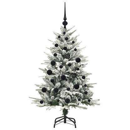 Künstlicher vorbeleuchteter Weihnachtsbaum mit Kugelset Grün