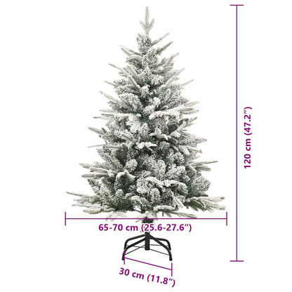 Künstlicher vorbeleuchteter Weihnachtsbaum mit Kugelset Grün