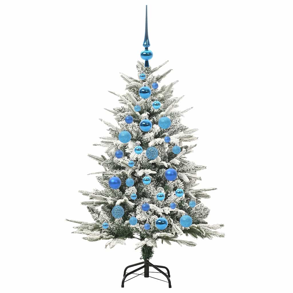 Künstlicher vorbeleuchteter Weihnachtsbaum mit Kugelset Grün