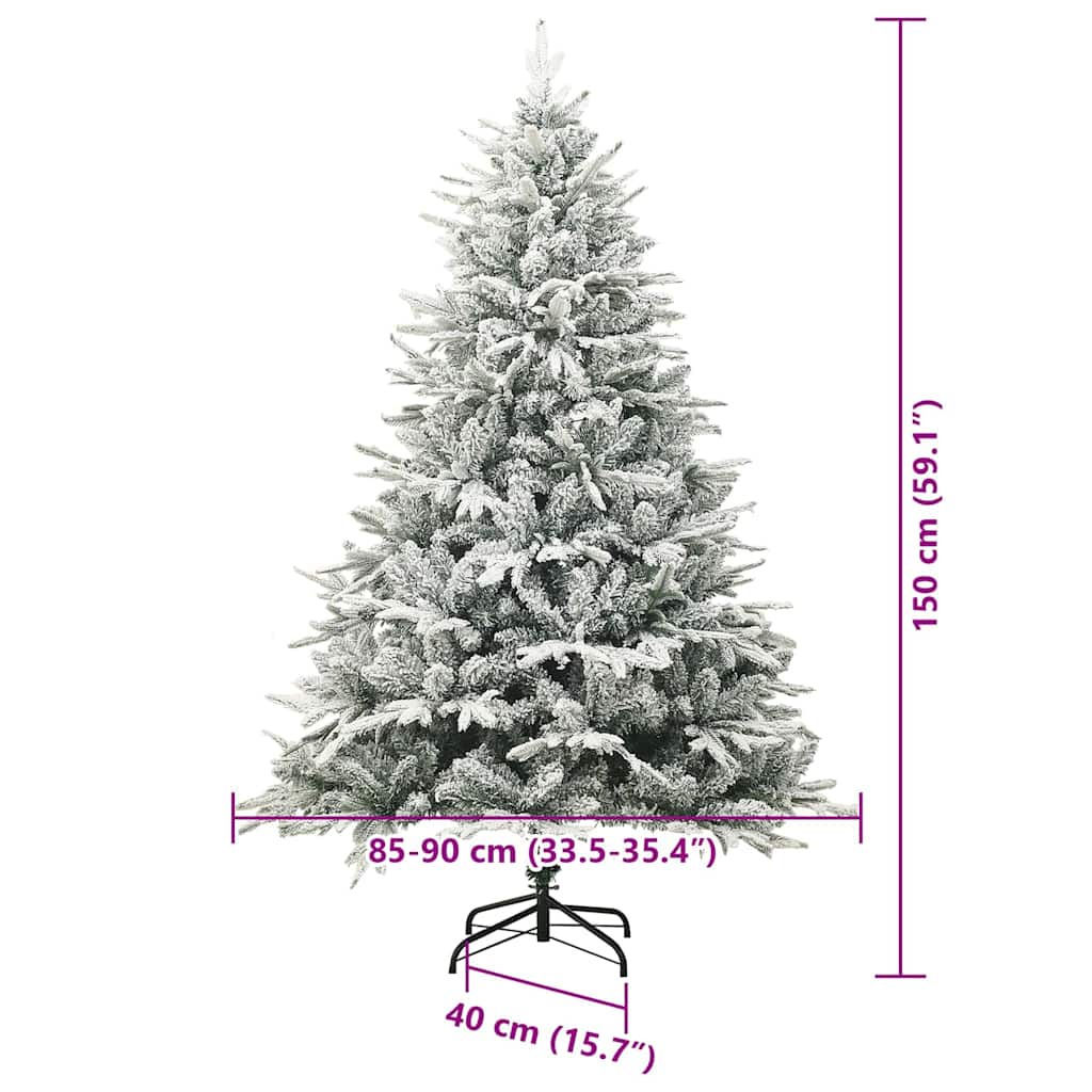 Künstlicher vorbeleuchteter Weihnachtsbaum mit Kugelset Grün
