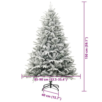 Künstlicher vorbeleuchteter Weihnachtsbaum mit Kugelset Grün