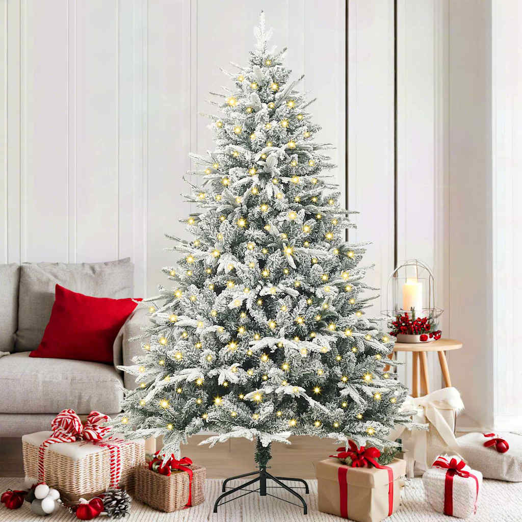 Künstlicher vorbeleuchteter Weihnachtsbaum Grün 180 cm