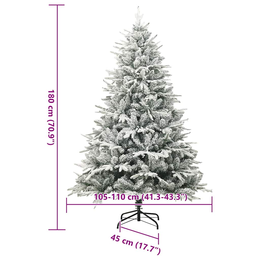 Künstlicher vorbeleuchteter Weihnachtsbaum Grün 180 cm