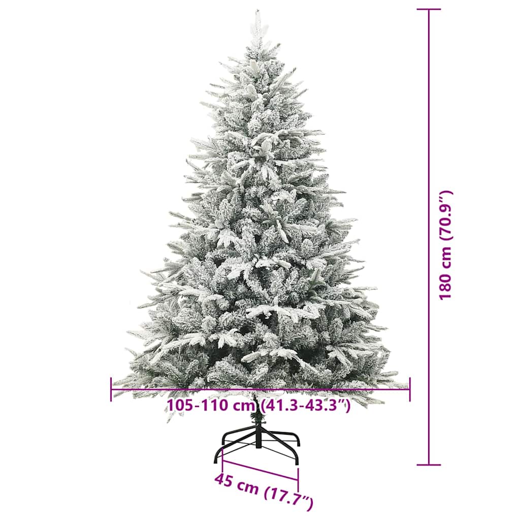 Künstlicher vorbeleuchteter Weihnachtsbaum mit Kugelset Grün