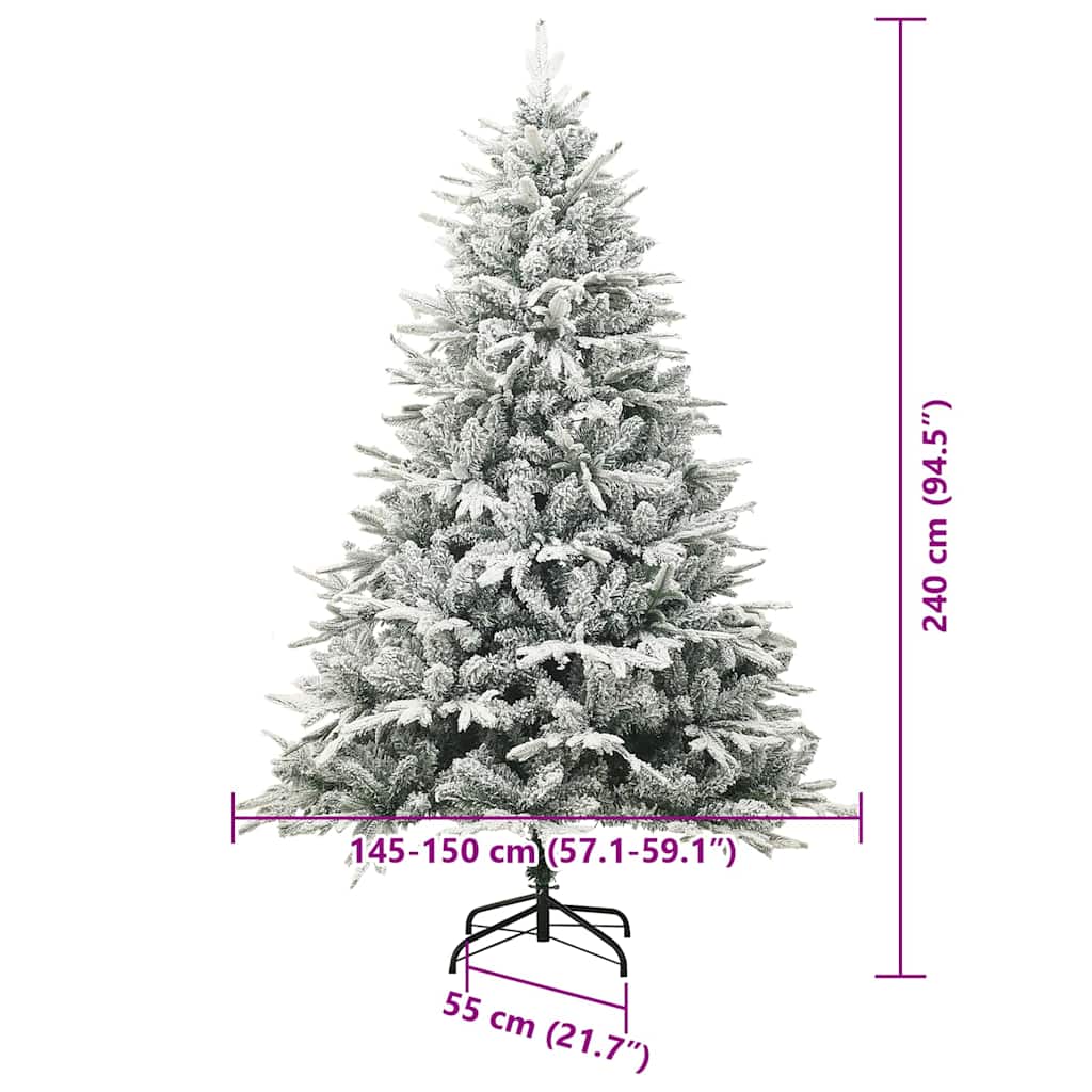 Künstlicher vorbeleuchteter Weihnachtsbaum mit Kugelset Grün