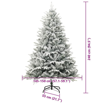 Künstlicher vorbeleuchteter Weihnachtsbaum mit Kugelset Grün