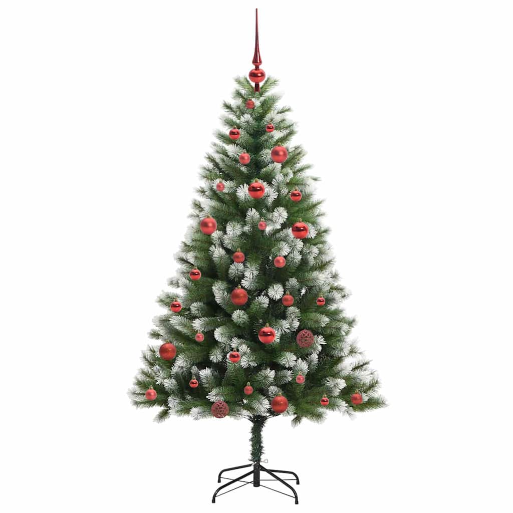 Künstlicher schwenkbarer Weihnachtsbaum mit flockigem Schnee