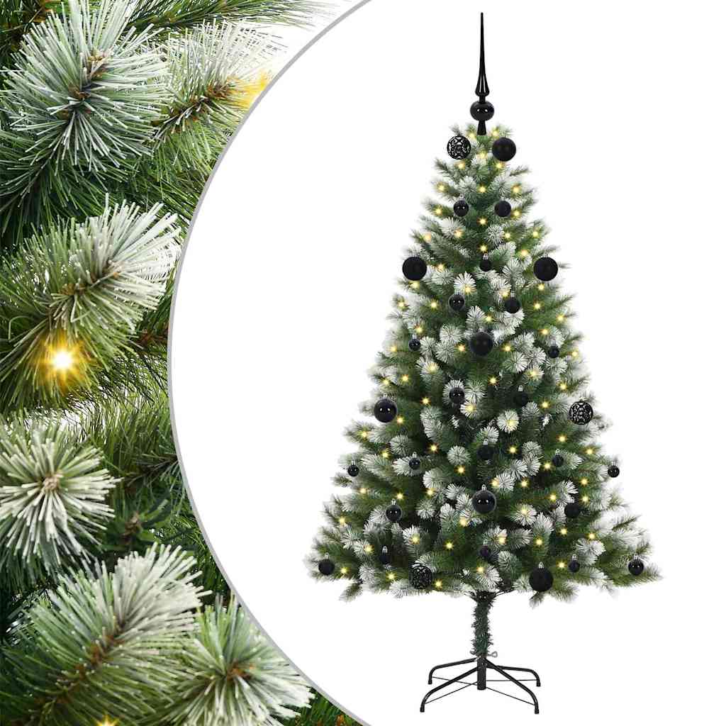 Künstlicher schwenkbarer Weihnachtsbaum mit flockigem Schnee