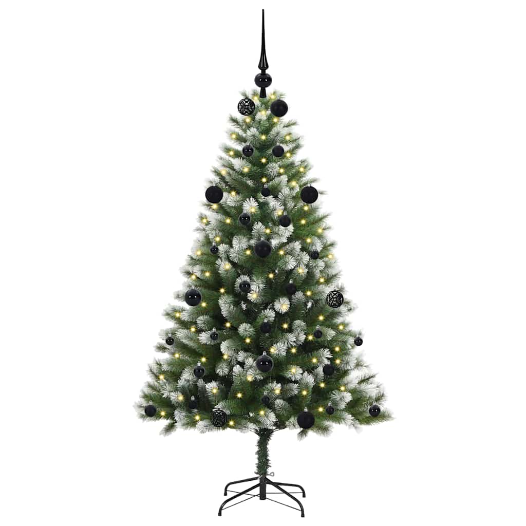 Künstlicher schwenkbarer Weihnachtsbaum mit flockigem Schnee