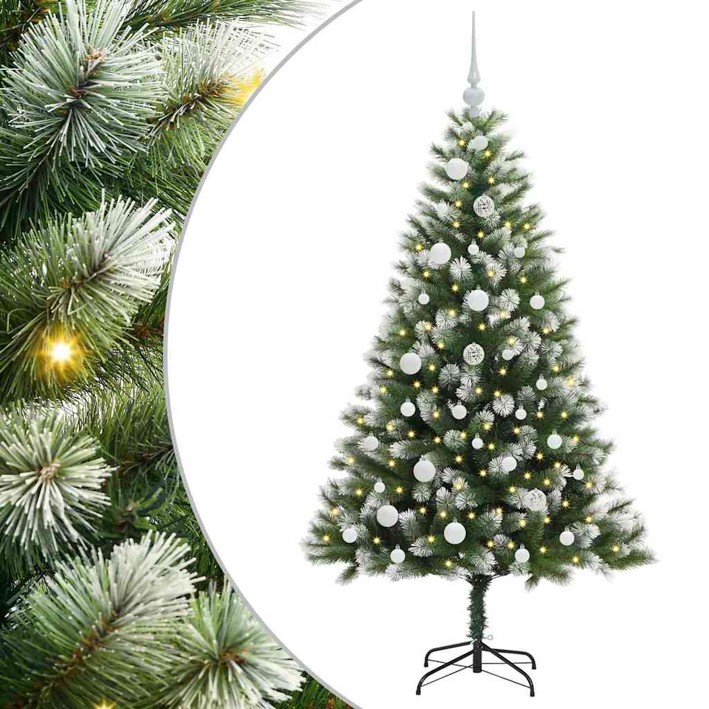 Künstlicher schwenkbarer Weihnachtsbaum mit flockigem Schnee