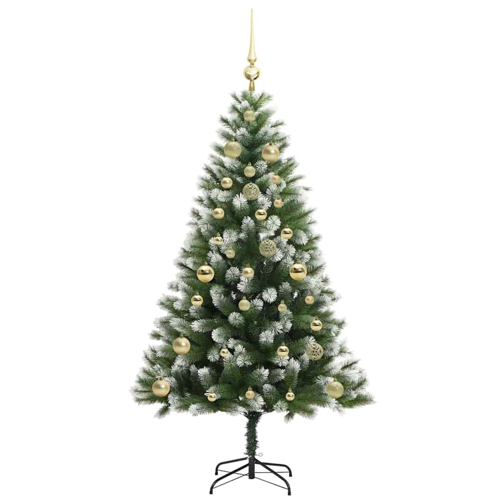 Künstlicher schwenkbarer Weihnachtsbaum mit flockigem Schnee