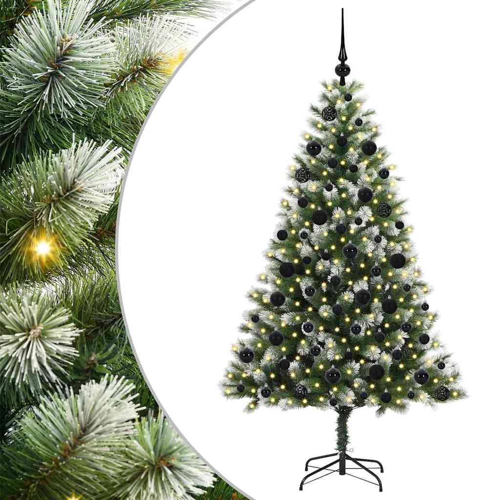 Künstlicher schwenkbarer Weihnachtsbaum mit flockigem Schnee