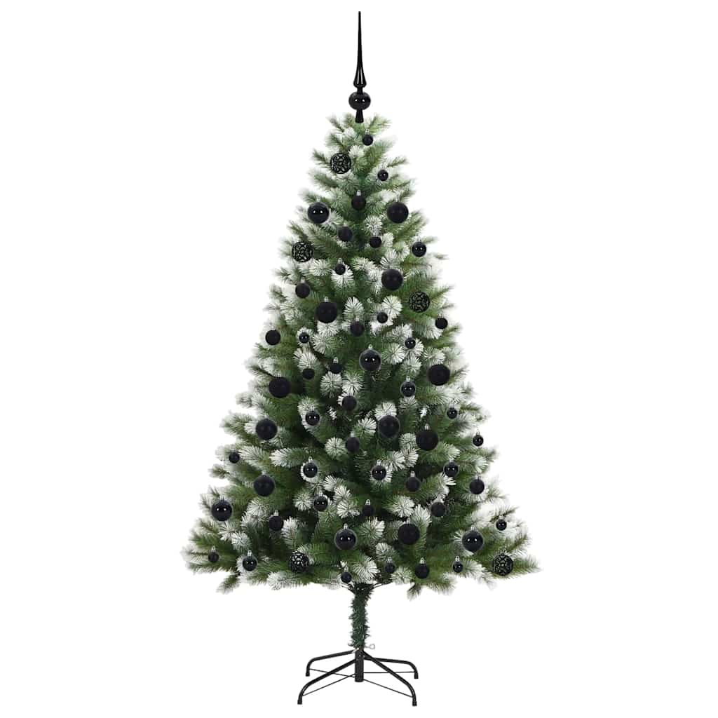 Künstlicher schwenkbarer Weihnachtsbaum mit flockigem Schnee