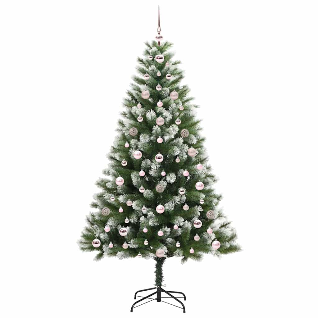 Künstlicher schwenkbarer Weihnachtsbaum mit flockigem Schnee