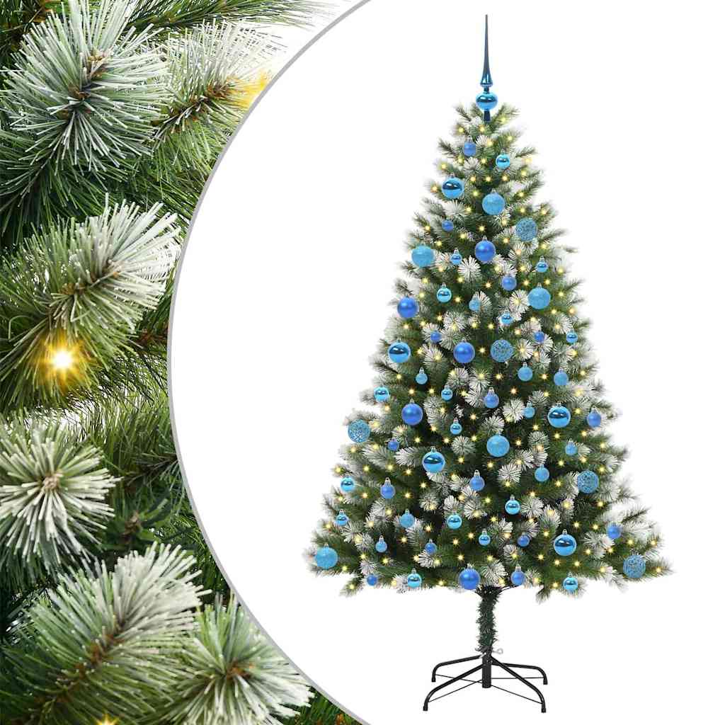 Künstlicher schwenkbarer Weihnachtsbaum mit flockigem Schnee