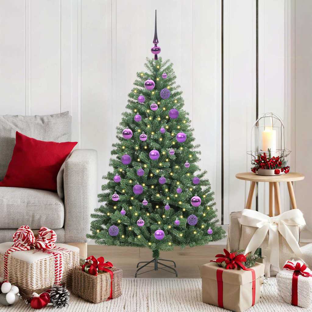 Künstlicher klappbarer Weihnachtsbaum Grün 120 cm