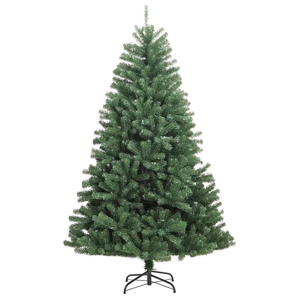 Künstlicher klappbarer Weihnachtsbaum mit 150 LEDs Grün 150 cm