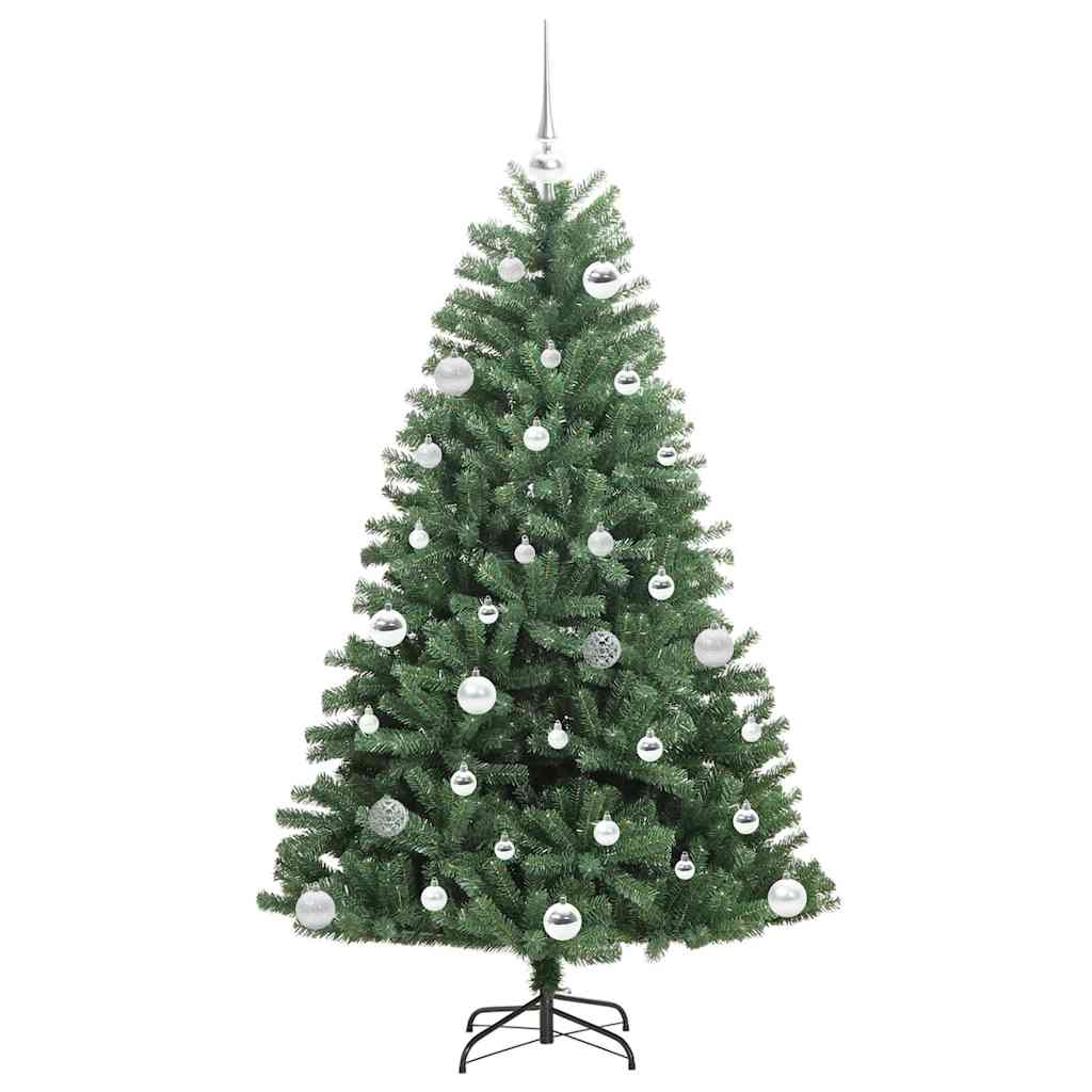 Künstlicher klappbarer Weihnachtsbaum mit 150 LEDs Grün 150 cm
