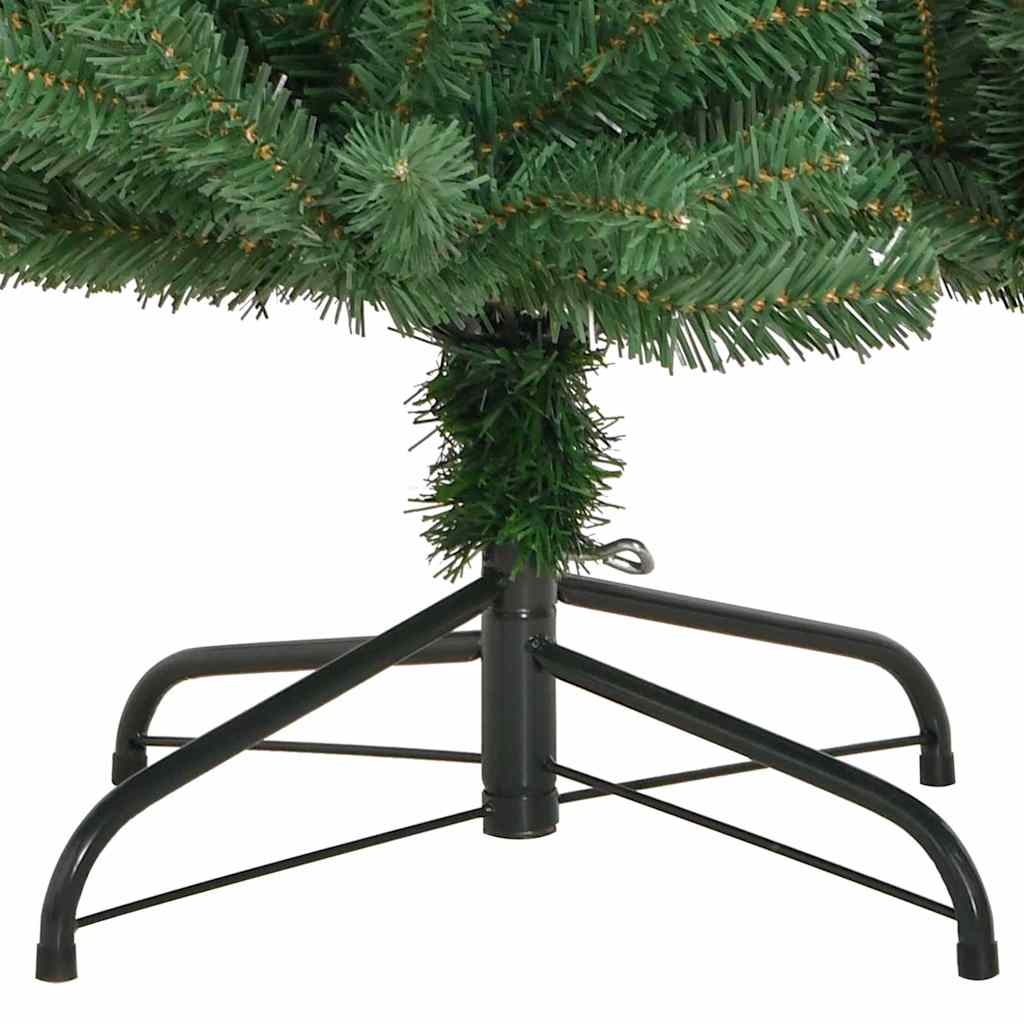Künstlicher klappbarer Weihnachtsbaum mit 150 LEDs Grün 150 cm
