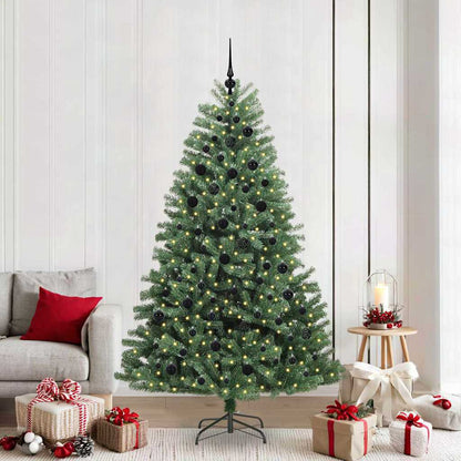 Künstlicher klappbarer Weihnachtsbaum Grün 210 cm
