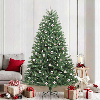 Künstlicher klappbarer Weihnachtsbaum Grün 210 cm
