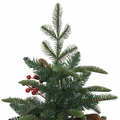 Künstlicher Weihnachtsbaum mit 150 LEDs mit Ständer Grün 150 cm