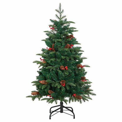 Künstlicher Weihnachtsbaum mit 150 LEDs mit Ständer Grün 150 cm