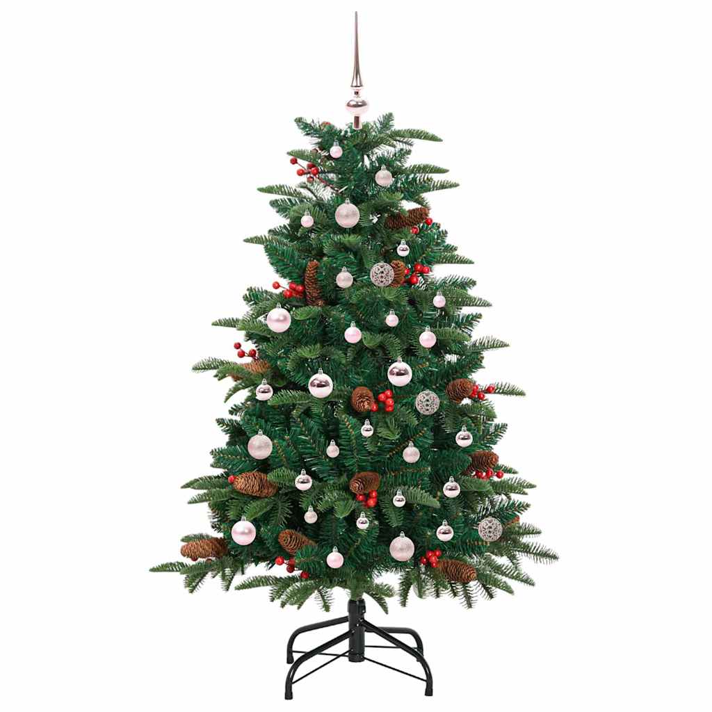 Künstlicher Weihnachtsbaum mit 150 LEDs mit Ständer Grün 150 cm