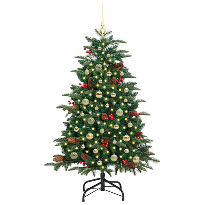 Künstlicher Weihnachtsbaum mit 150 LEDs mit Ständer Grün 150 cm