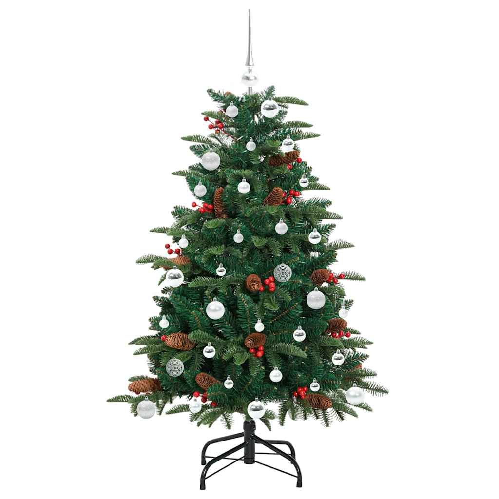 Künstlicher Weihnachtsbaum mit 150 LEDs mit Ständer Grün 150 cm
