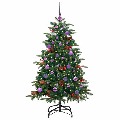 Künstlicher Weihnachtsbaum mit 150 LEDs mit Ständer Grün 150 cm