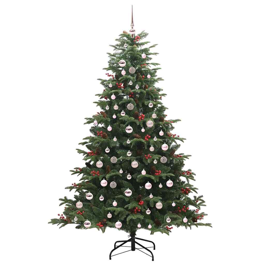 Künstlicher Weihnachtsbaum mit 300 LEDs mit Ständer Grün 210 cm