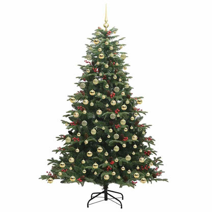 Künstlicher Weihnachtsbaum mit 300 LEDs mit Ständer Grün 210 cm